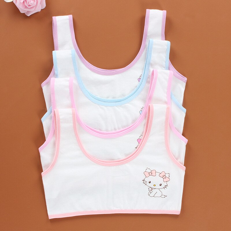 5pc/lot arrived 95% cotton Vest young Girls students teenagers puberty clothes Underwear children