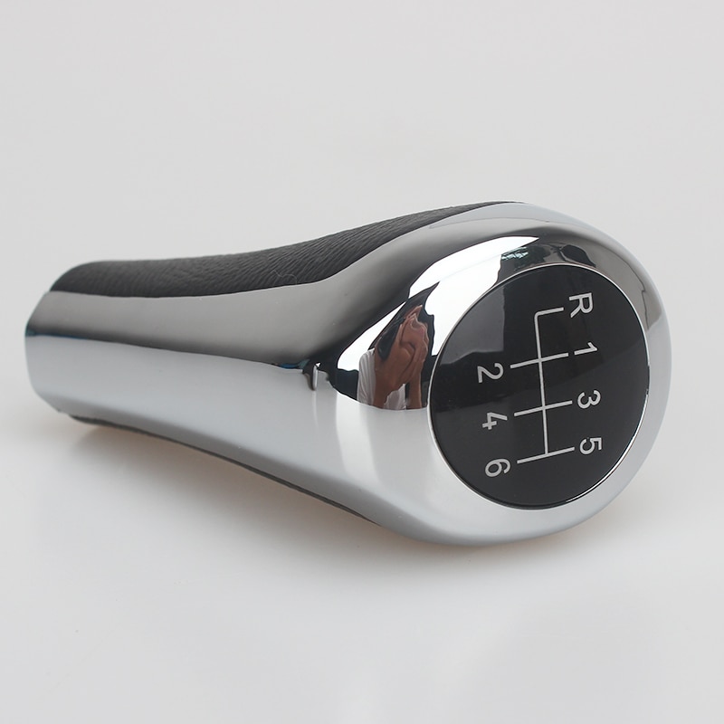 Verchroomde Matte Carbon Fiber Lederen Pookknop Voor Bmw 1 3 5 6 Serie E30 E36 E39 E46 X5 e53 E60 E63 X3 E83 X1 E84 E90 E91