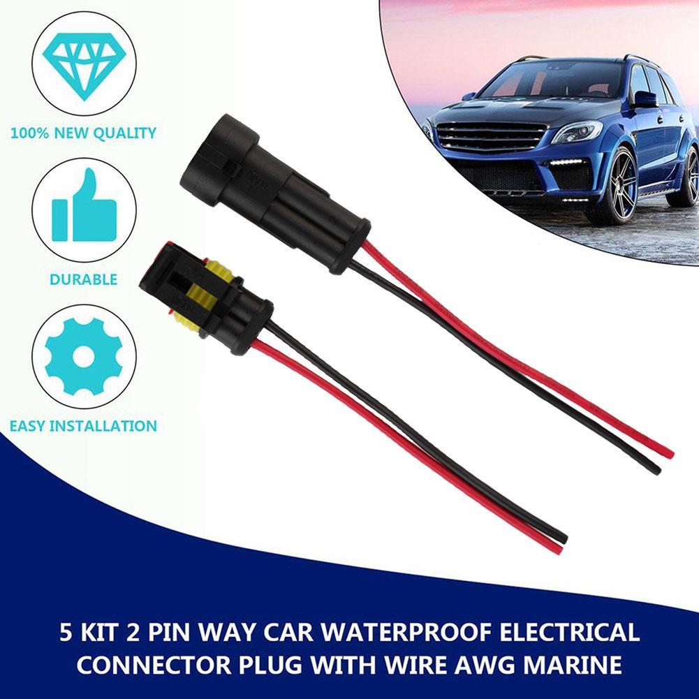 1Pc 2/3/4/5/6 Pin Plug Terminal Draad Connector Verzegelde Ski Motoren Waterdichte Elektrische Suv jet Auto Boten, g9W9
