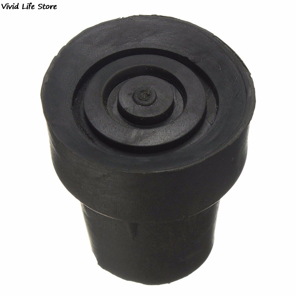 Cubierta de goma de 19mm para bastón de senderismo, almohadilla de Muleta de caña, de Metal resistente, 1 unidad