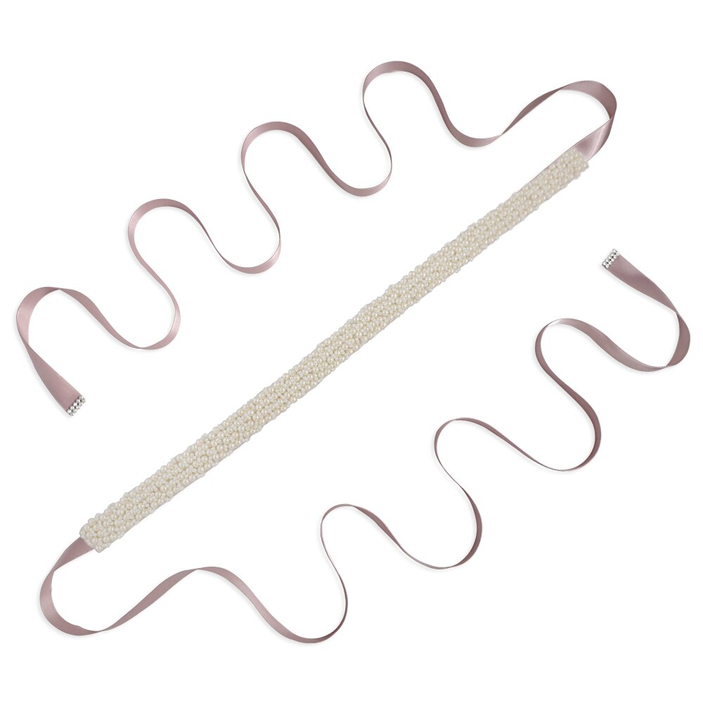 TRiXY S204 de boda de las mujeres cinturones de fajines con cuentas de de noche vestido de novia cintura faja nupcial Correa: antique voilet