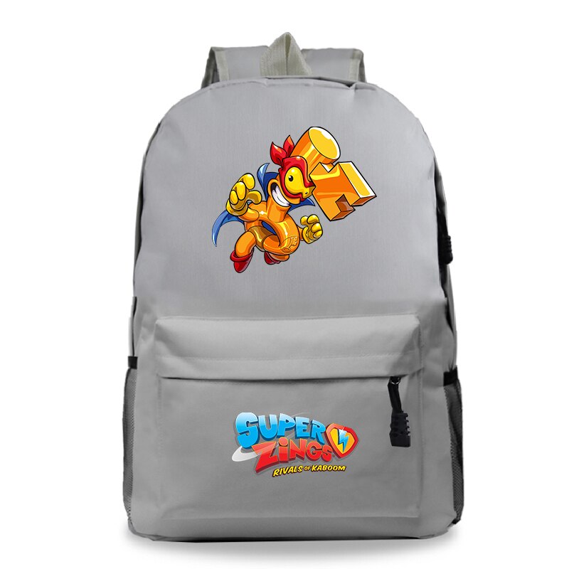 Sac A Dos Bookbag Super Zings Cartoon Rucksack Frauen Schule Taschen für Teenager Mädchen Zurück Pack Lässig Reise Rucksack kinder: 801 17