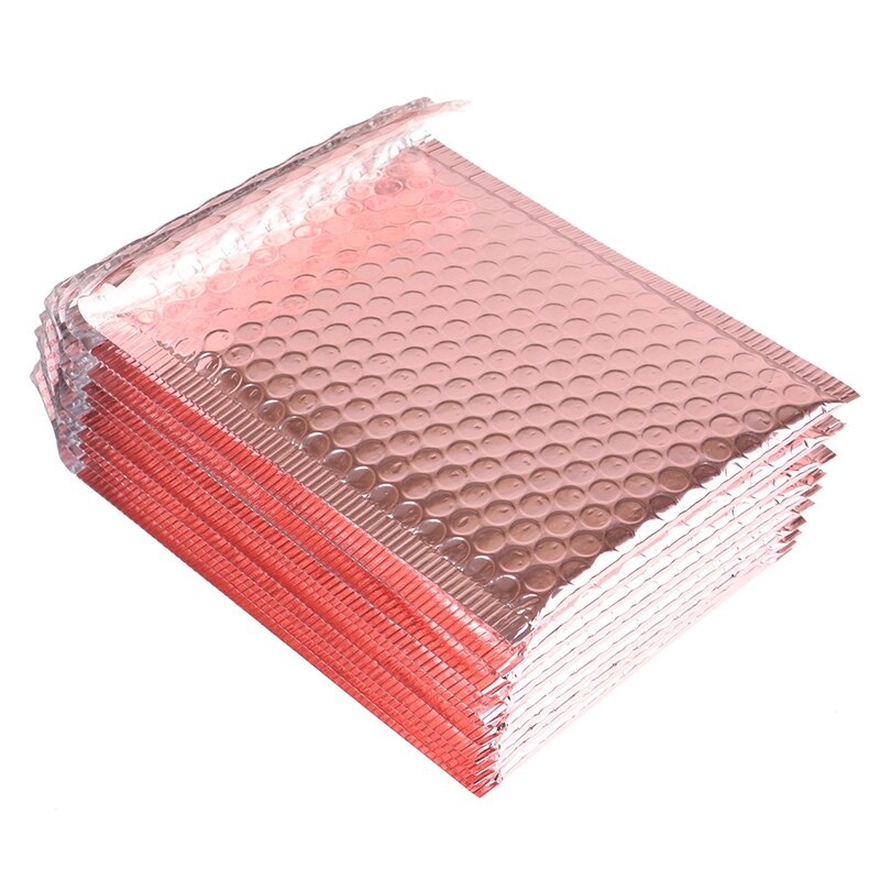 10Pcs 15x20 + 4cm Rose Gold Bubble Envelop Bubble Mailer Voor