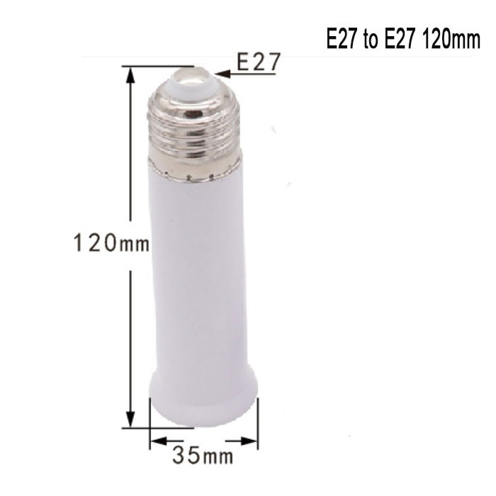 E27 E26 Sockel Verlängerung E27 auf E27 Standard Mittel Base Lampenverlängerung Sockel Schraube Lampenfassung Adapter: Braun / BA15d
