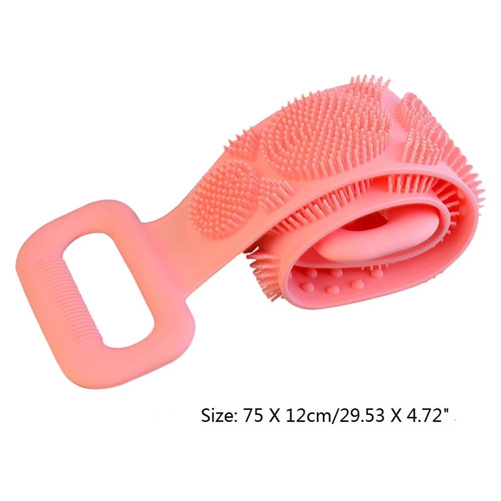 1pc Silicone bain épurateur serviettes frottant dos douche propre brosse salle de bain gommage Flexible épurateur peau nettoyage bain épurateur: 16