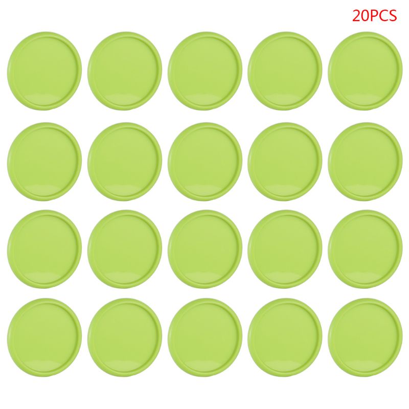 Anillo de plástico para portátil de 35mm de 20 uds, disco con orificio para setas, suministros de oficina G92E: green