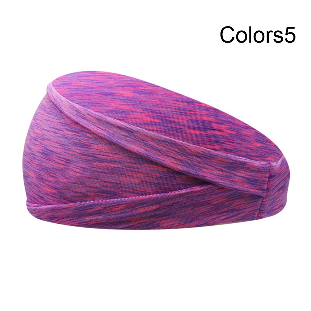 Absorberende Zweet Haarbanden Elastische Sport Haarbanden Head Band Yoga Hoofdbanden Hoofddeksels Headwrap Sport Haaraccessoires: --Colors5