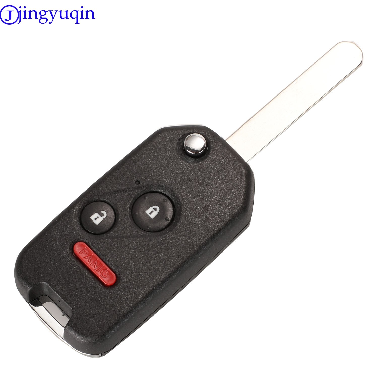 Jingyuqin 2/3/4 knappar hopfällbar flip fjärrnyckel skalskydd för honda odyssey rigeline accord crv civic med panikknappar