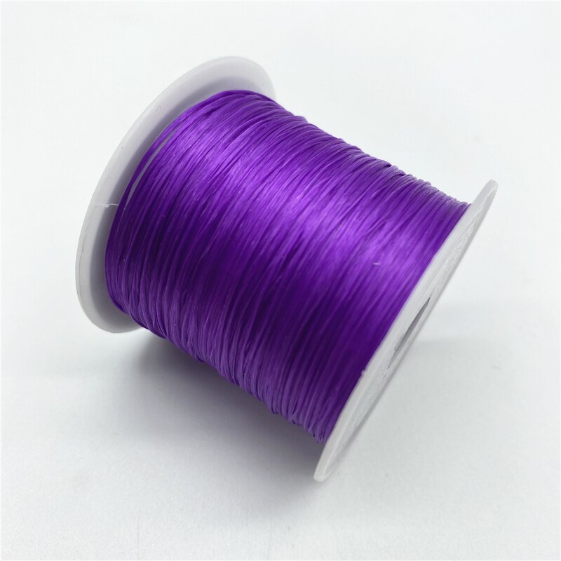Fil élastique rond en Nylon et caoutchouc pour la fabrication de bijoux, 10yards, 0.7mm: 07