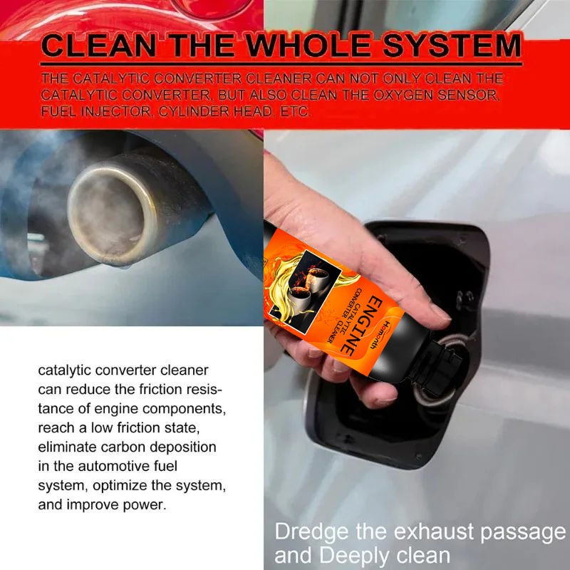 Car Engine Protection Catalytic Converter Cleaner Deep Cleaning Engine Carbon Deposit Reduce Fuel Consumption