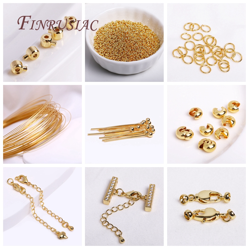 200 teile/los 18K Gold Überzogene Offene Biegeringe , Durcheinander Metall Teilt Ringe Verbindungsringe Für Schmuck Machen Liefert