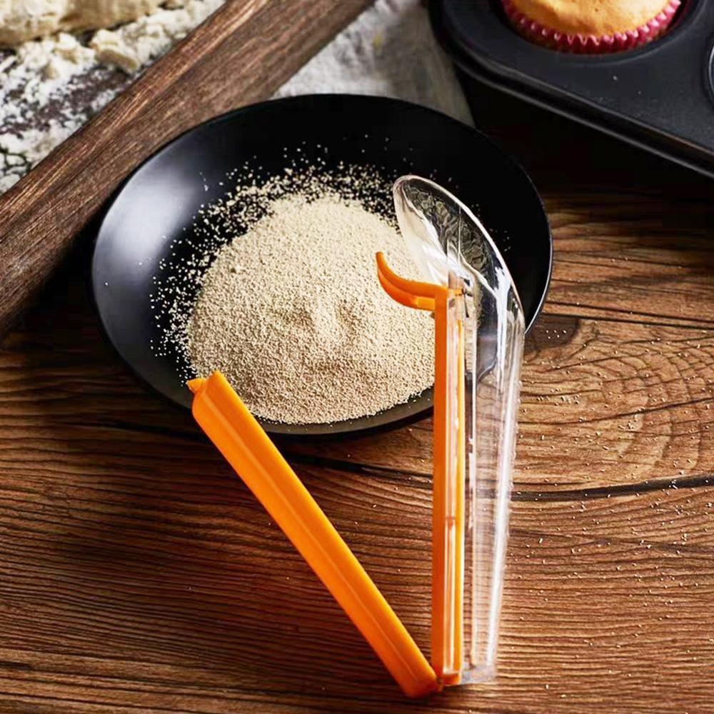 1pcs Yeast Measuring Cup With Sealing Clip Clamp Meter Bread Kitchen Device Cake Tools Accuracy Baking