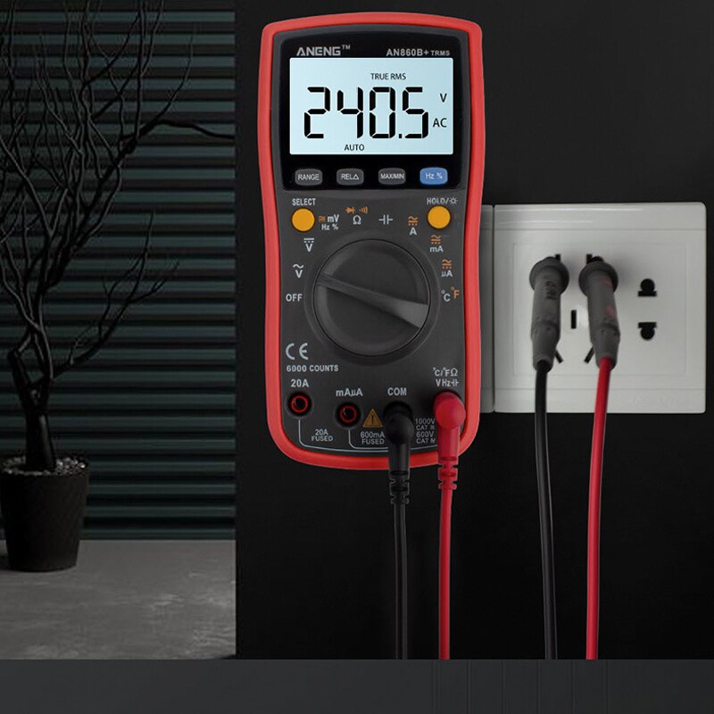 Digital Multimeter LCD DC Voltmeter Ammeter Tester Handheld Electrician Voltmeter And Ammeter