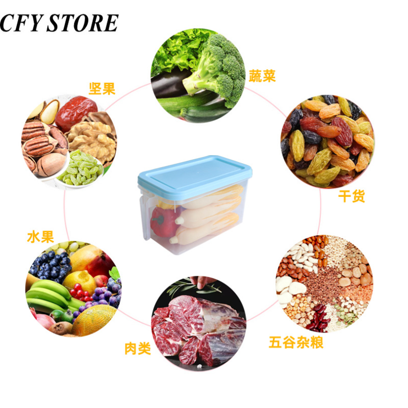 5L Grote Capaciteit Plastic Voedsel Opslag Container Keuken Opbergdoos Koelkast Noodle Multigrain Potten Thuis Plastic Container