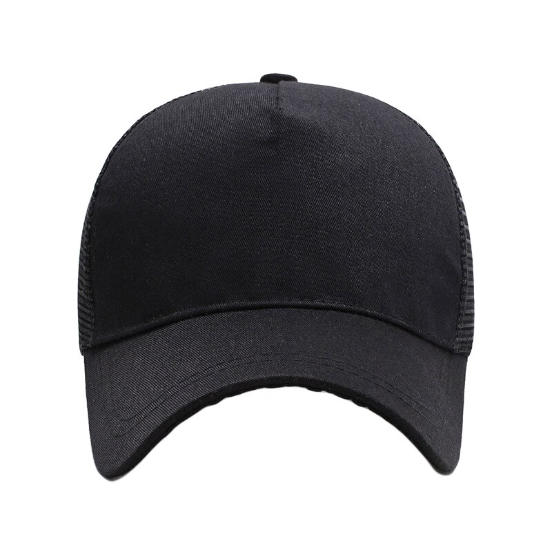 Unisex sportpet, snel drogend, ademend katoenen mesh pet, gebogen rand, zonneklep, verstelbare snapback pet voor hardlopen en vissen