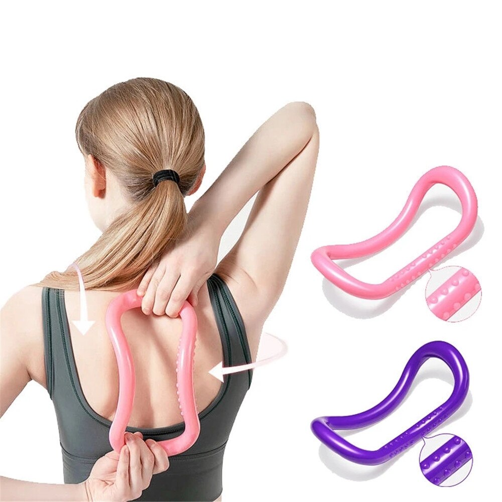 Yogacirkler lyserød / lilla yoga ring pilates cirkel abdominal muskel brystlår arme kerne fitness træningsredskaber