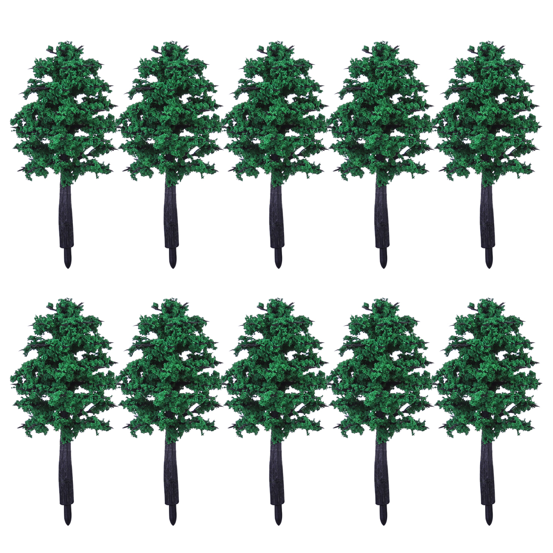 4/5/6/7/9/11/15 Cm Sandboxie Model Trees Micro Landscape Decoration For Roadsides - Green