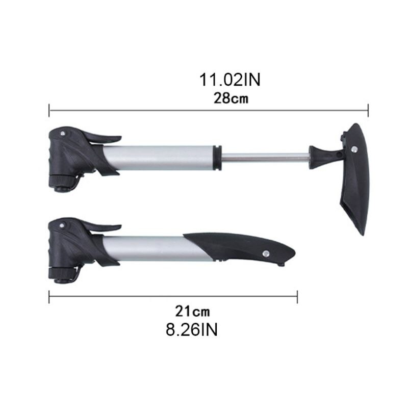 Mountain Bike Portable Manual Bidirectional Intake Bicycle Cylinder Hand Air Pump High Pressure Equipment D2TC