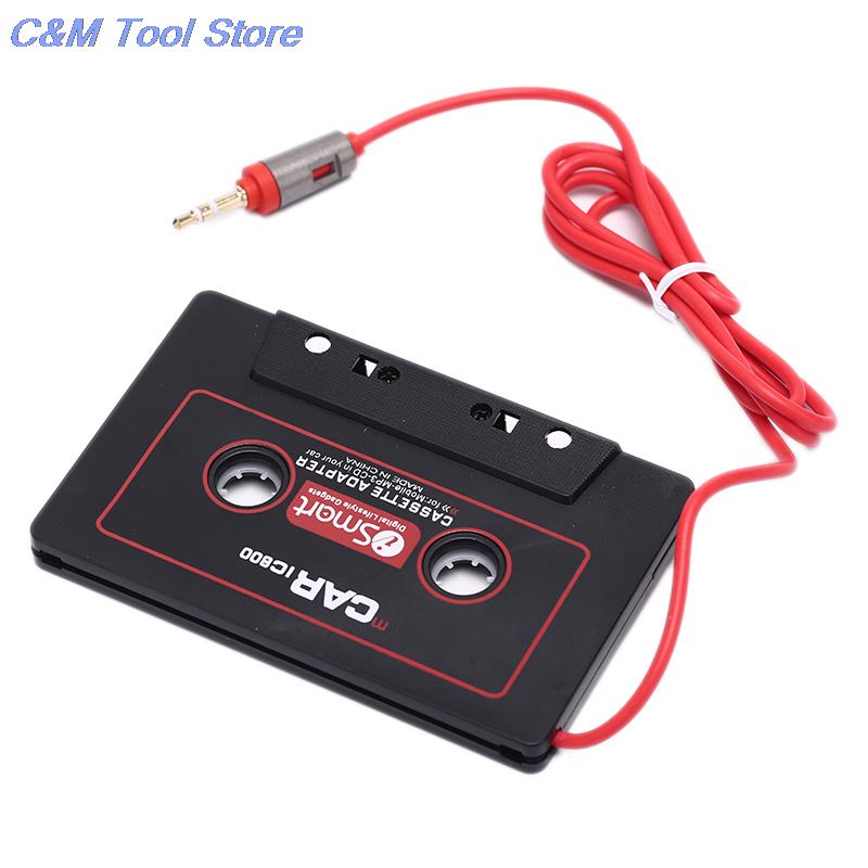 110Cm Universal Audio Tape Adapter 3.5Mm Jack Plug Zwarte Auto Stereo Audio Cassette Adapter Voor Telefoon MP3 Cd speler