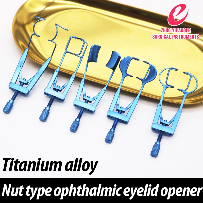 Titanium legering ooglid retainer ooglid retainer schroef kan aanpassen afdichting opening dubbele ooglid opening canthus