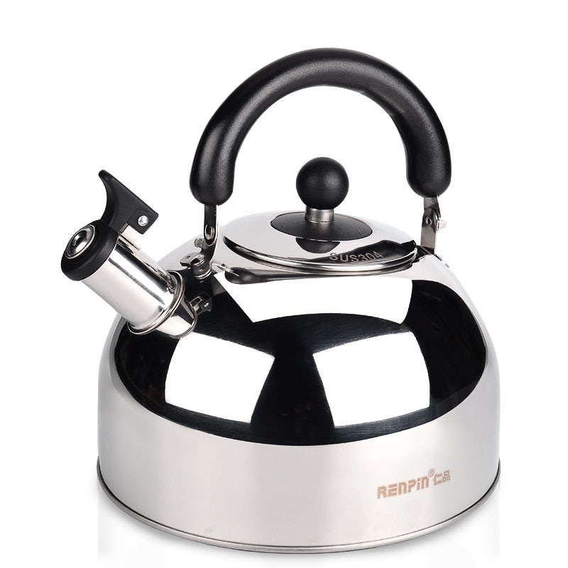 Europæisk rustfrit stål kedel hjemmekedel gaskomfur universal fløjte lyd 4l