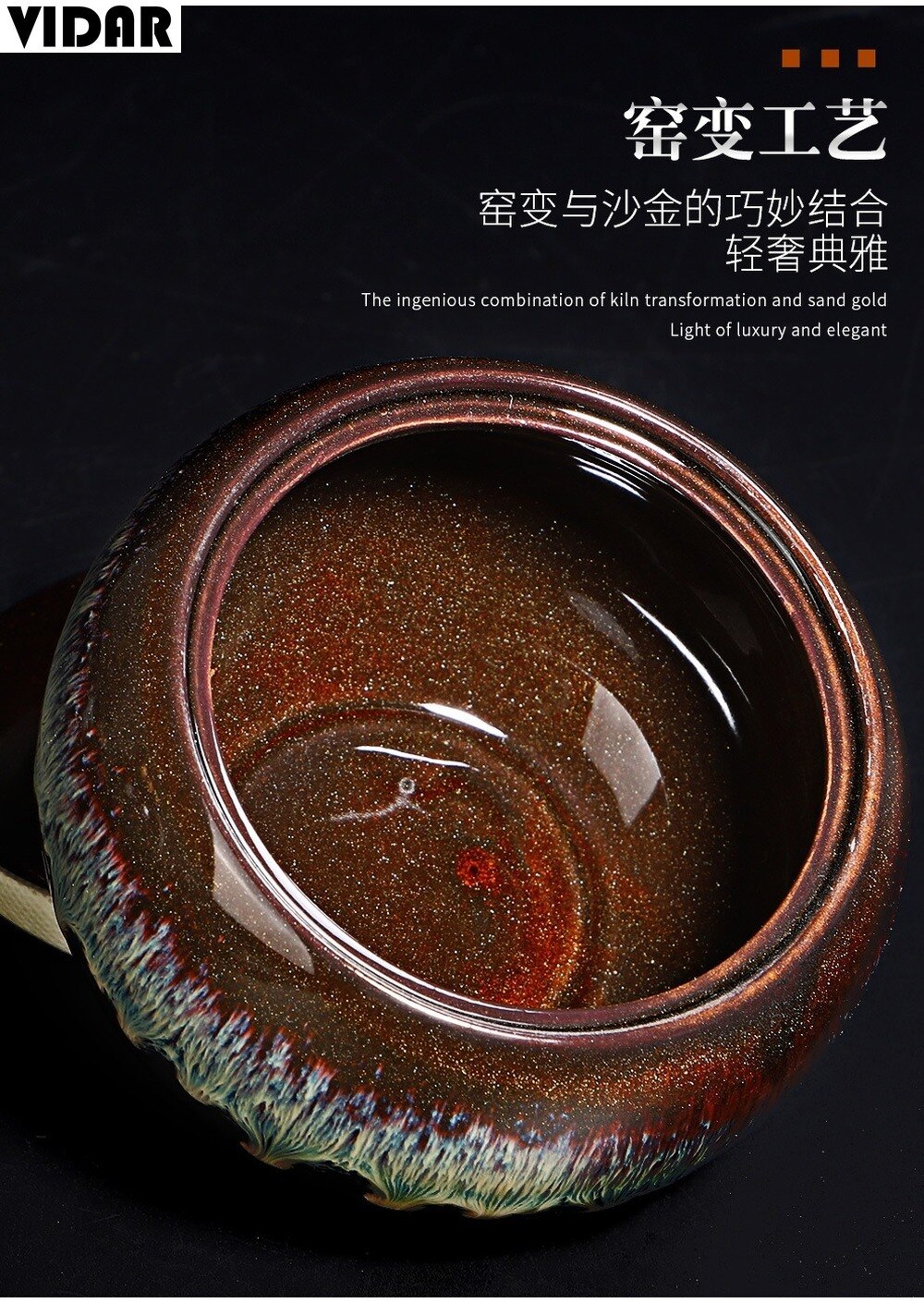 Vidar ovenwissel thee blikken keramische verzegelde blikken huishoudelijke pu'er guanyin thee verpakkingsdoos zwarte aardewerk opslag wake thee blikken