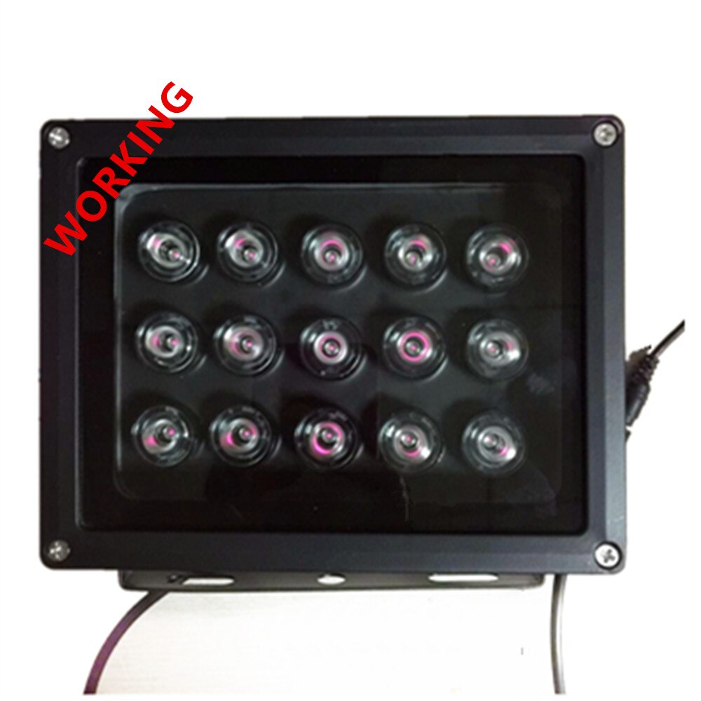 1pcs infrared 15 high power IR LED illuminator Infrared LED light CCTV Camera fill light 850nm array led 100M waterproof