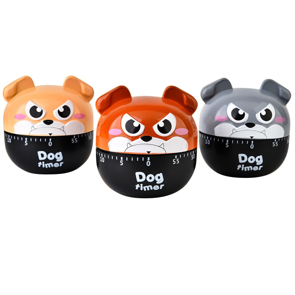Dog timer Kitchen Timer Alarm Clock Mechanical Clockwork Cartoon Dog Soup Timer Cartoon Electronic Clock Dog