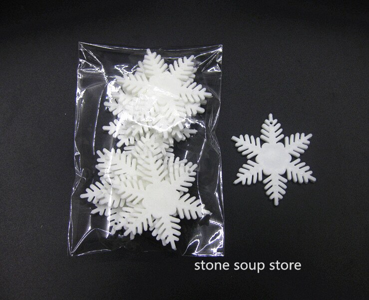 2-20 Stks/partij Verscheidenheid Wit Plastic Sneeuwvlokken Kerst Hanger Bruiloft Opknoping Ornament Craft Decoratie Diy Accessoires: 13 5cm 12pcs