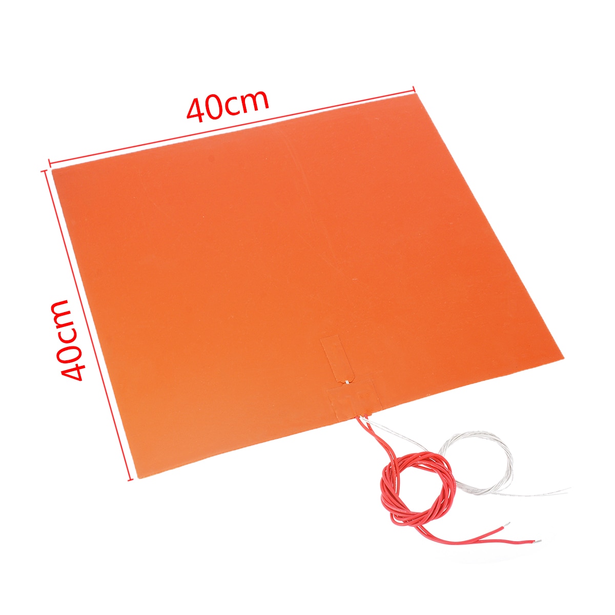 400*400mm 1,5 MM 220V 1400W 3D Silikon Beheizte Bett Heizung Pad flexibel Wasserdicht für 3D drucker Teile Elektrische Heizung Pads