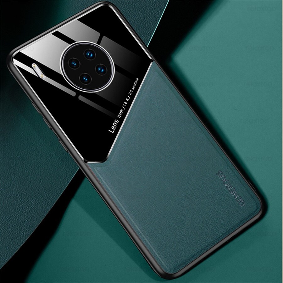 Suporte magnético do carro capa de couro para honra 50 lite caso em honer xonor honra 50 lite 50 luz nth-nx9 6.57 &quot;proteger coque: For Honor 50 Lite / green-01