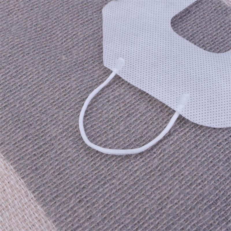 Máscara de ojos VR desechable Unisex funda de dispositivo VR Universal almohadilla sanitaria máscara VR con bucles para los oídos (funda SMS con patrón de oreja colgante para la nariz)