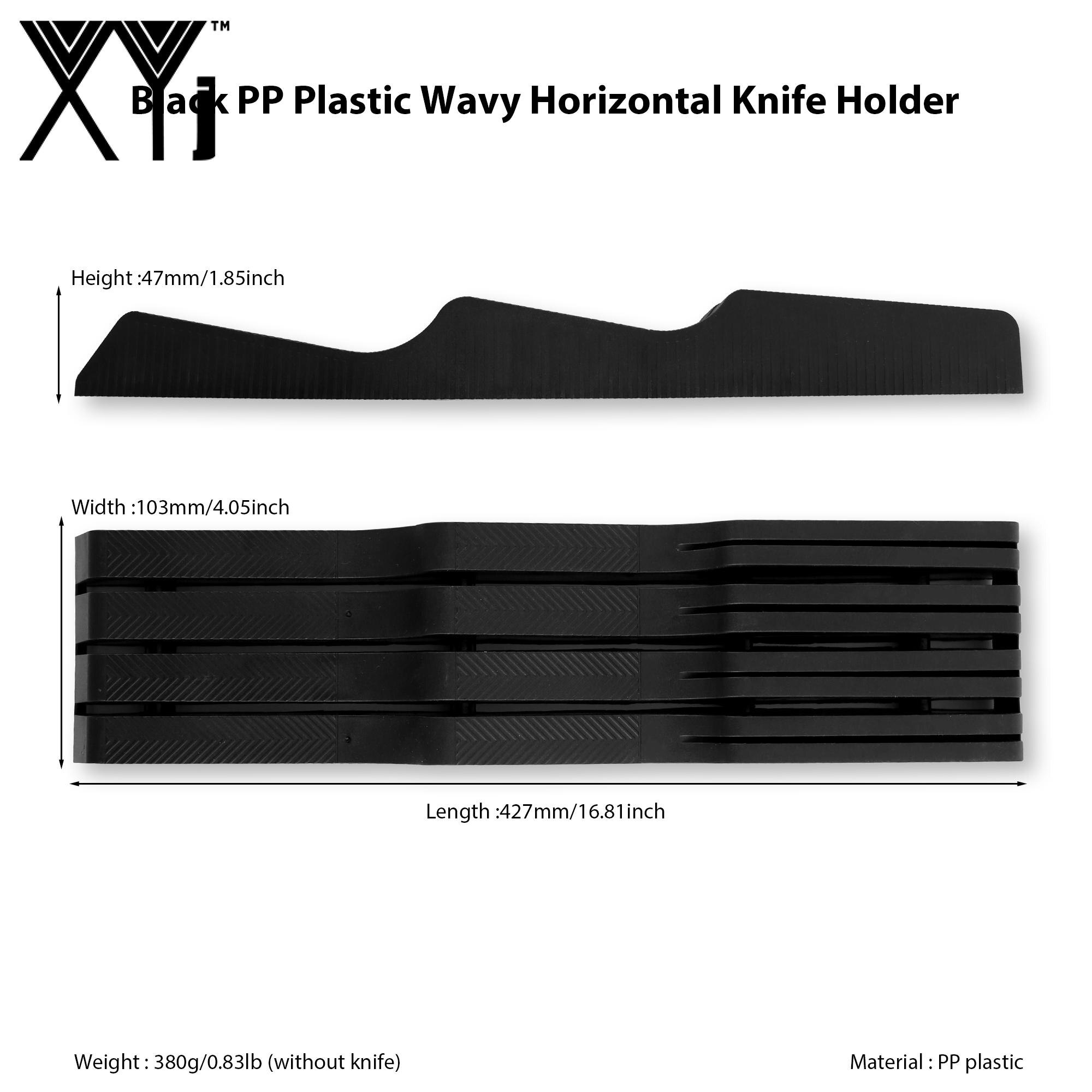 XYj 2pcs Knife Holder Drawer Insert Kitchen Knives Shelf PP Knife Organizer Tool Kitchen Accessories Chef Knife Storage Holder