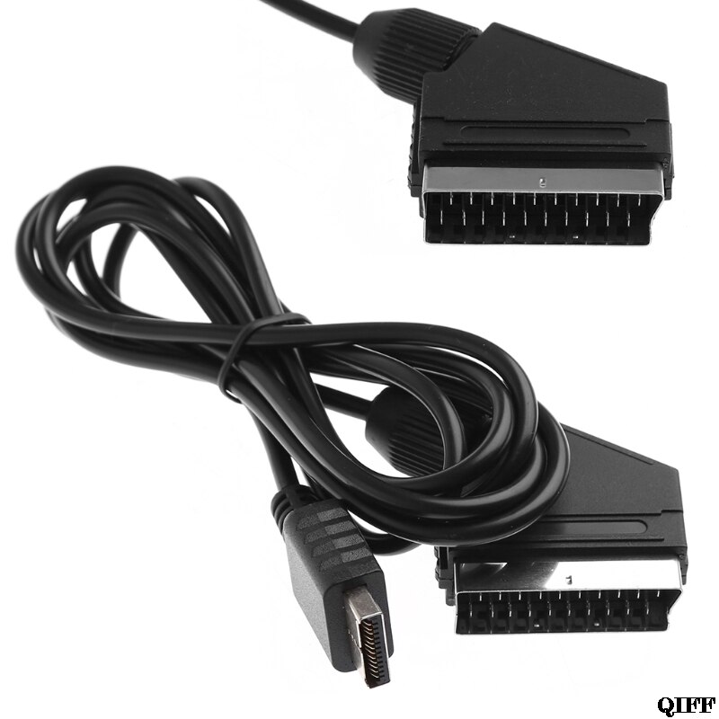 &amp; 1.8M/6FT Rgb Scart Kabel Av Stereo Tv Voor Playstation PS2 Slim Line Game console APR28