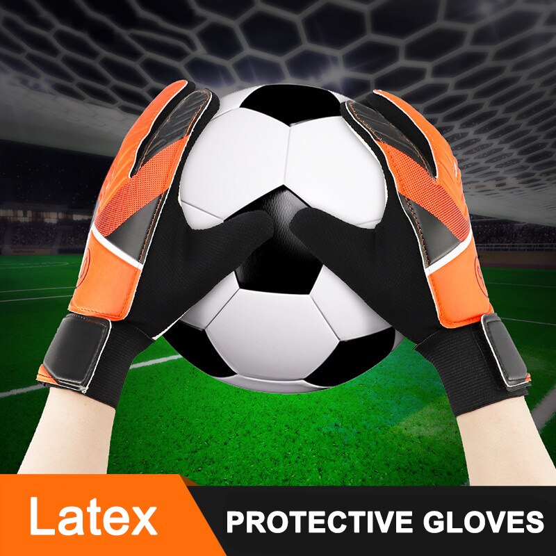 1 Pair Full Finger Gloves Children Teens Anti Slip Hands Wrap for Football Goalkeeper SMN88