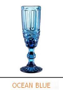 Mode Rode Relief Wijn Glas Cup Coloful Reliëf Beker Whiskey Cup Party Pub Champagne Bar Thuis Bruiloft Wijn Glazen Beker 150 Ml: Sky Blue