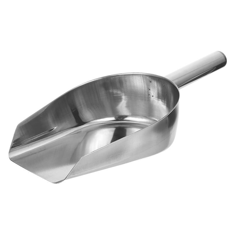 Pala de acero inoxidable para medir Harina de azúcar, granos de arroz, para fiestas, Bar, Buffet, comercial, utensilios de cocina