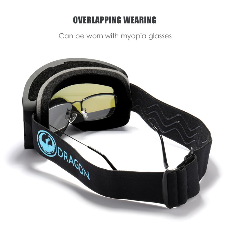 Dragon-Gafas de Snowboard para invierno, lentes con recubrimiento antivaho, protección UV400, lentes con D292
