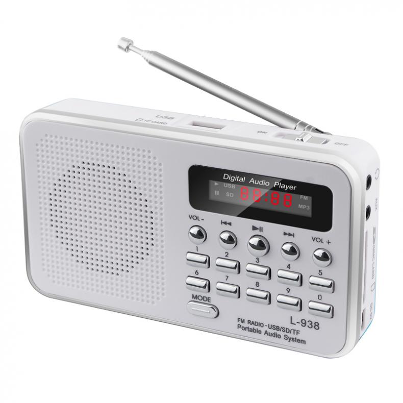 Rolton Draagbare Mini Fm Radio Dab Radio Portatil Am Fm Radyo Muziekspeler Speaker Voor Tf Sd Card Usb Lcd display Zaklamp