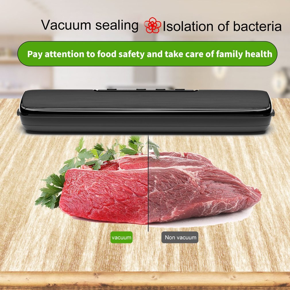Small Food Vacuum Sealing Machine Automatic Food Sealing Machine For Food Preservation Easy To Clean Dry And Wet Food Mode
