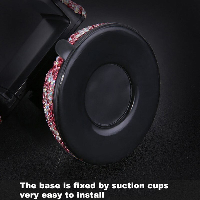 Multifunctional crystal diamond car phone frame, universal instrument panel, phone frame, air hole clip, fixed auto parts