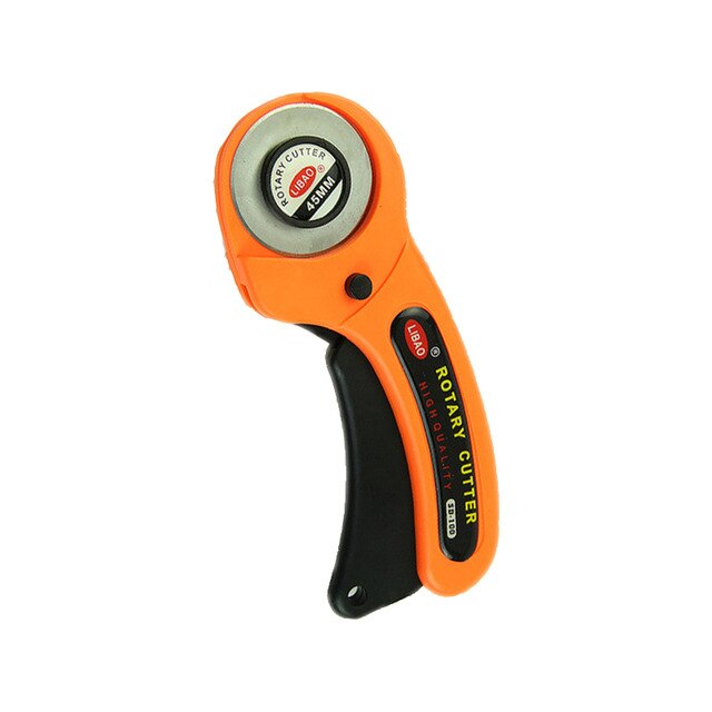 Leather tools 45mm Rotary Cutter Leather Cutting Tool Fabric Cutter Circular Blade DIY Patchwork Sewing Quilting Fit Olfa Cut: Cutter with 1 blade