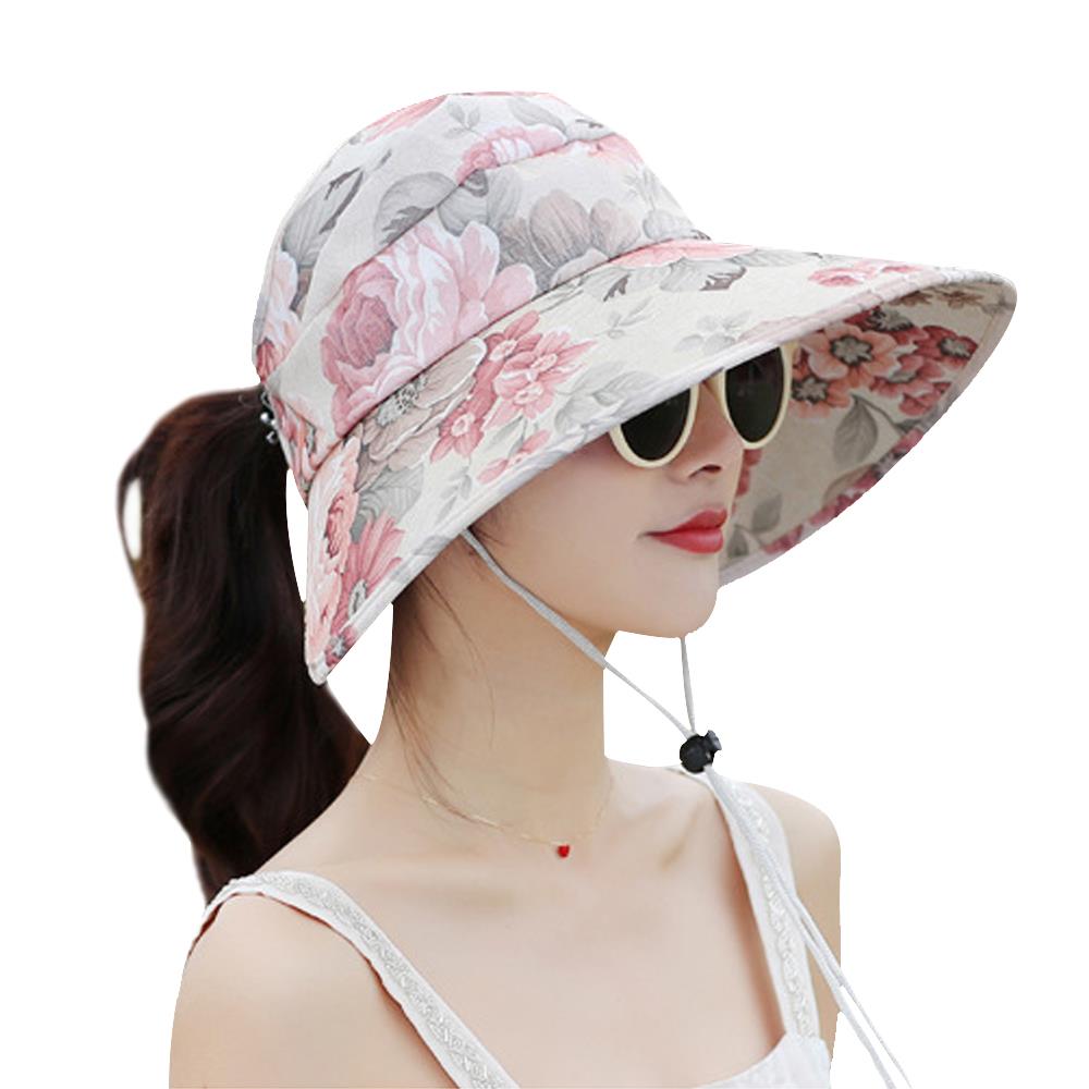 Gorra de viaje, protección solar para gorra de playa, ropa, ventilación, sombrero de lona para exteriores, 5 colores, visores de sol cómodos: Blue
