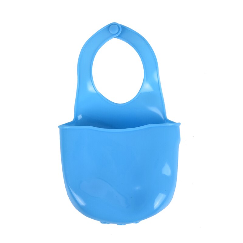 Kitchen sink drain basket Folding Silicone Hanging Storage Holders Kitchen Bathroom Storage Holders & Racks: Blue