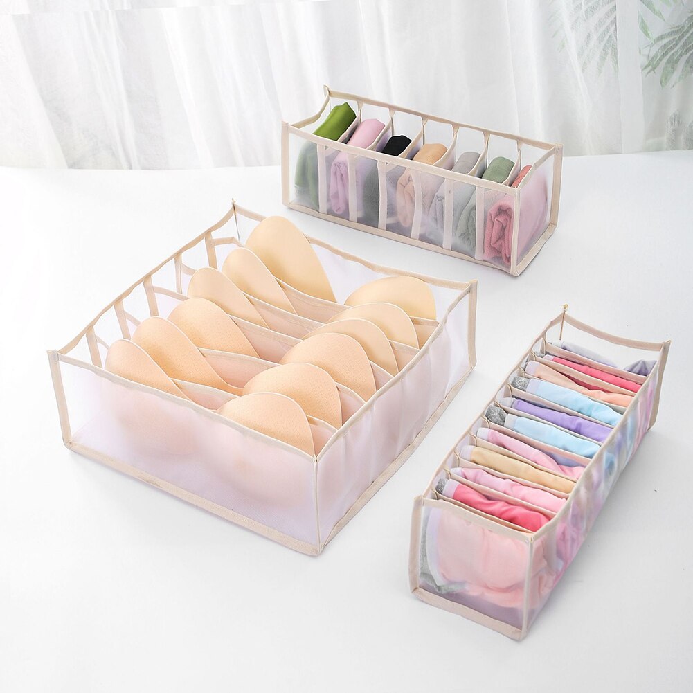 Boîte de rangement pliable pour sous-vêtements, 1 unité, organiseur de tiroir pour sous-vêtements, chaussettes et soutien-gorge