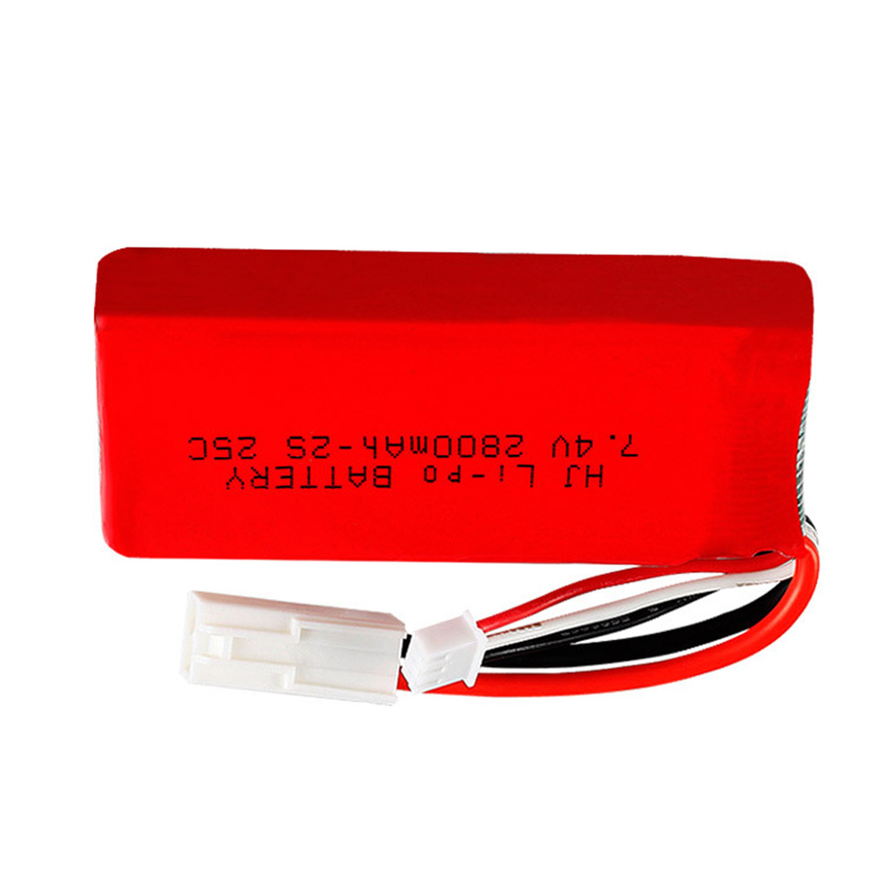 7.4V 2S 2800Mah Lipo Batterij Met Sm/Jst/EL-2P/T Plug Voor Feilun FT009 rc Speelgoed Boot Onderdelen 7.4V Hoge Capaciteit Lipo Batterij