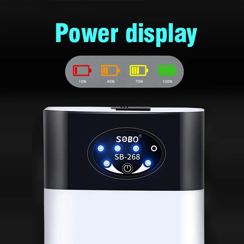 Dual-Purpose Aquarium Zuurstofpomp Praktische Uitlaat USB Opladen Draagbare Ultra Stille Luchtcompressor Voor Aquarium Luchtpomp