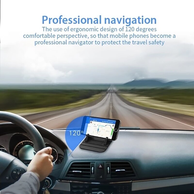 Mat For Phone Car Silicone Holder Anti-slip Mat Pad Dashboard Stand Mount For Phone GPS Bracket For IPhones Xiaomi