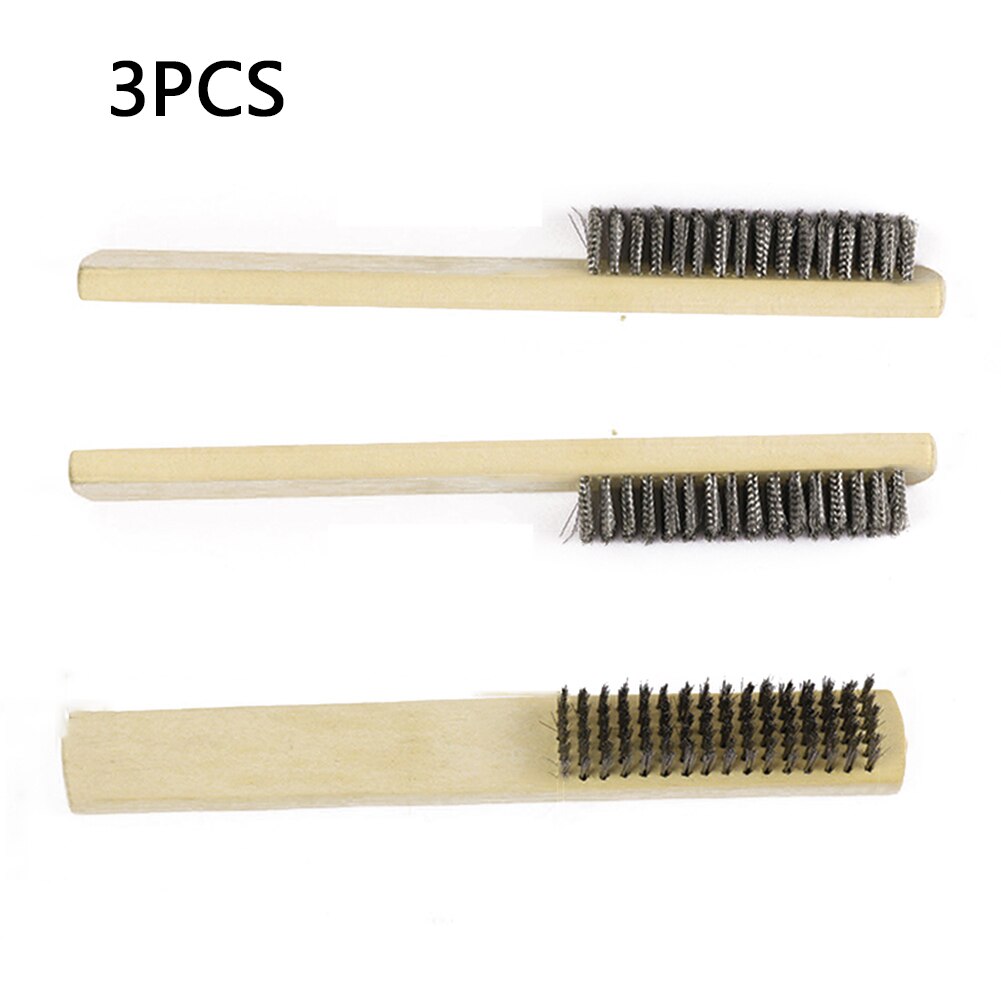 Rvs Borstel Draad Borstels Voor Metaal Roest Schoonmaken Olie Vlek Verf 3Pcs 3 *
