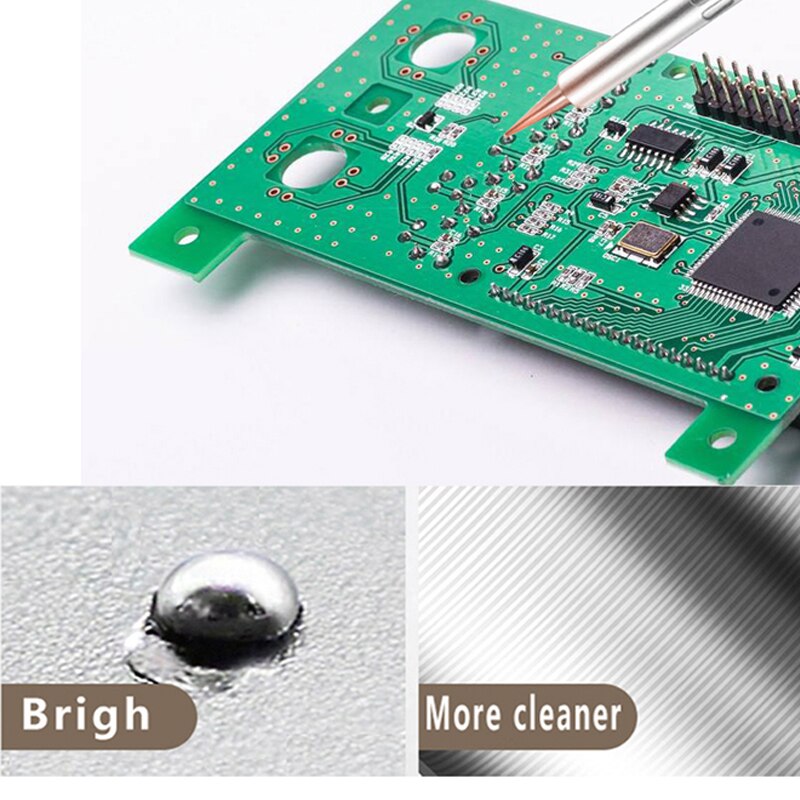 Alambre de soldadura 0,3/0,5/0,8/1,0/1,2/1,5mm flujo 2.0% 45FT estaño Alambre de estaño colofonia de fundido núcleo de soldadura de alambre línea Roll50g100g